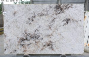 Crystallo / Crystal White Polished Quartzite 3cm (75” x 122”) Group EXOTIC #38165 SLABS 1-7