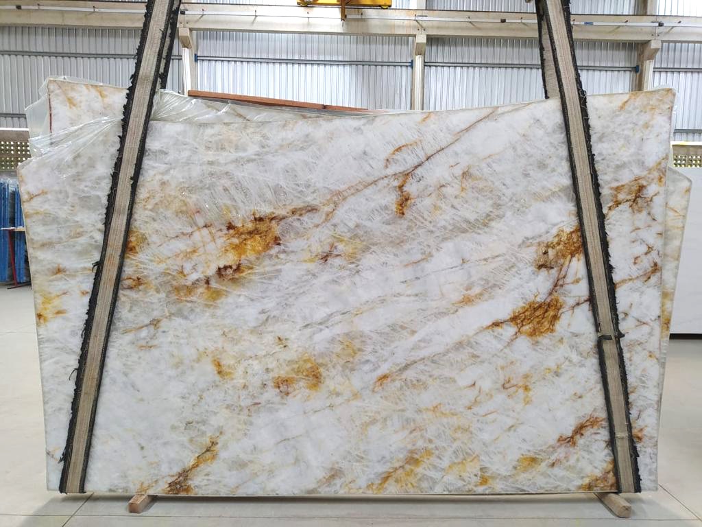 Crystallo 3cm Polished Quartzite #1418 ( 76