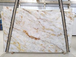 Crystallo Gold 3 cm Polished Quartzite #2418 ( 76″ x 127″ ) Group “EXOTIC”