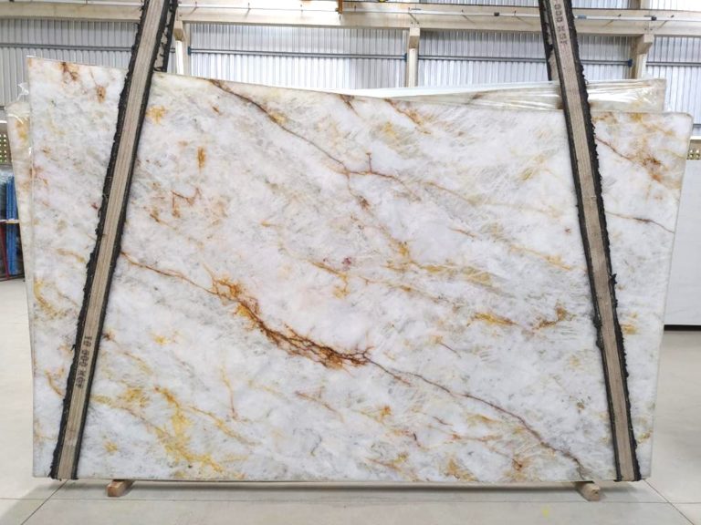 Crystallo Gold 3 Cm Polished Quartzite #418 ( 76