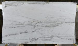 Infinity White 3cm Quartzite #1277 (74×129 slabs 12-17)