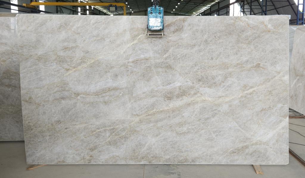 ***COMING SOON*** Taj Mahal/Perla Venata Premium 3cm Leathered and Polished Quartzite #0730 (130×76) Group J